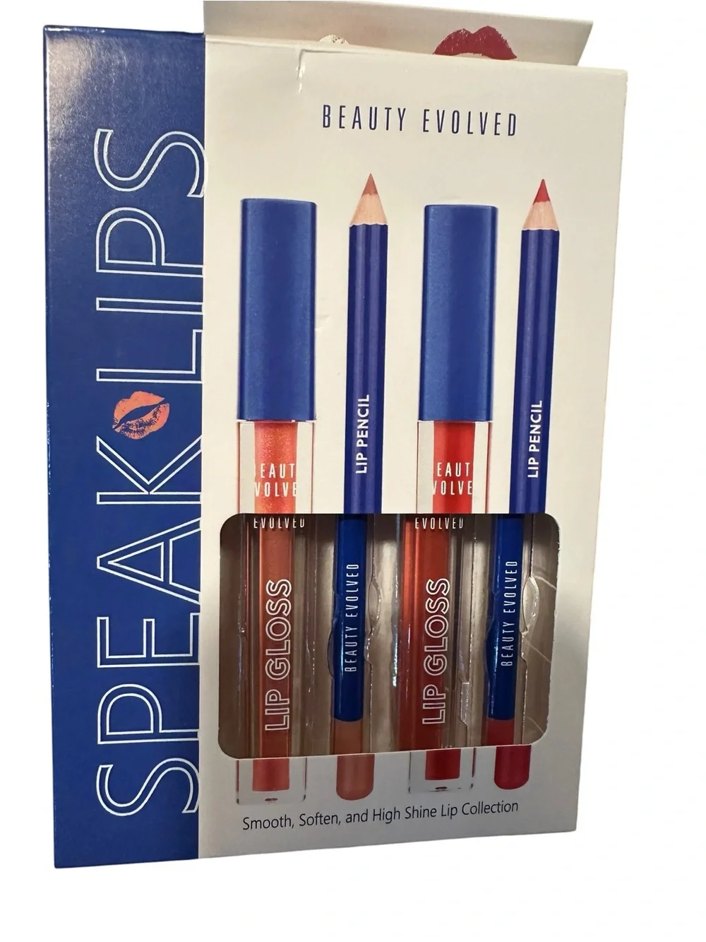 Beauty Evolved Speak Lips 4-Piece Lip Gloss & Liner Set